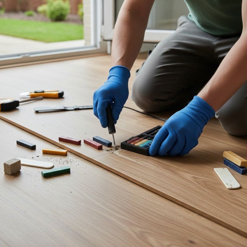 Laminate Floor Scratch Repair