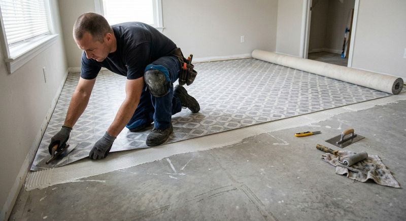 Sheet Linoleum Installation in Frisco, TX